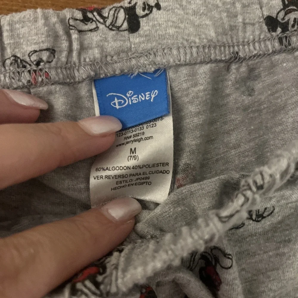 DISNEY Kids Youth Size M (7/9) Grey MICKEY MOUSE print Sleepwear Loungewear Pant